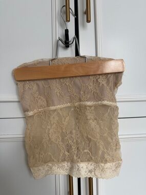 Custom made conscious brat lace top xs